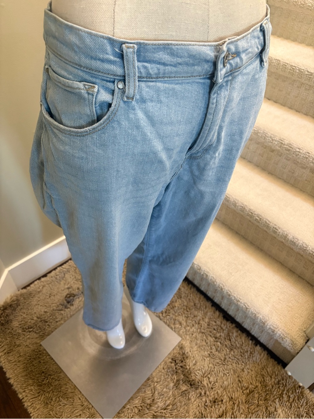 Kensie “Vintage Luxe” Light Blue Women's Jeans Sz 14/32 NWOTs Baggy Fit
